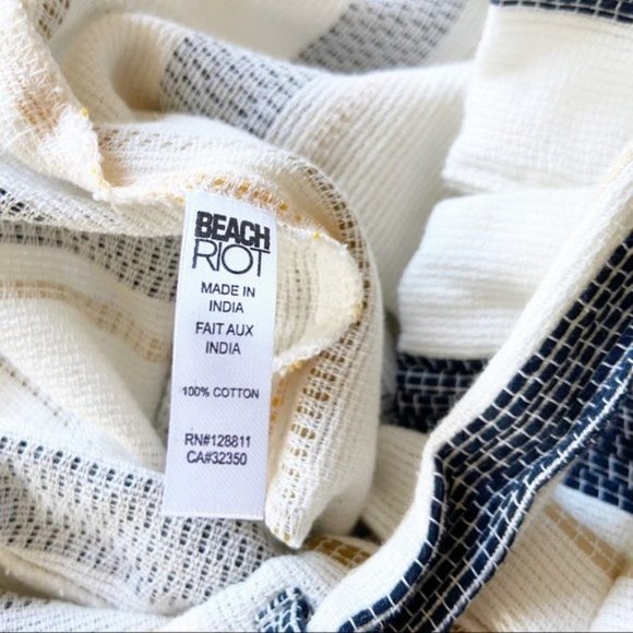 NEW Beach Riot Aubrey Yellow Striped Shorts - Picture 6 of 6